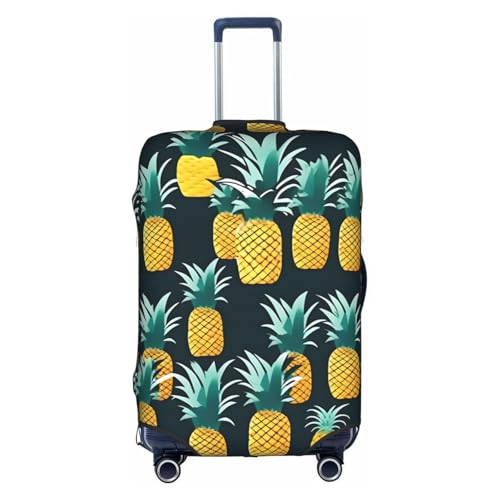Housse de valise voyage motif ananas blanc taille M idéale pour vos vacances d'été