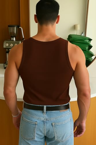 Image of Rockwell Men's Premium Cotton Vest - Sleeveless Gym Undershirt | Breathable, Stretchable & Skin-Friendly Innerwear for Everyday Comfort | Pack of 2 | 302
