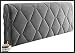 Pokrowiec na wezgłowie, łóżko wezgłowie ochraniacz ze stretchem boku i kieszenią jednolity kolor pyłoszczelna bawełniana osłona dla Twin Full Queen Headboard, szary 220 * 65 cm