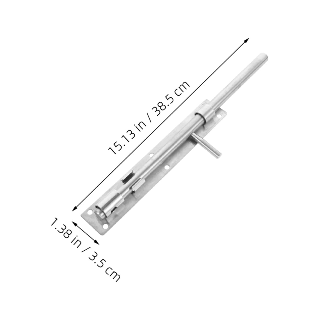 SHINEOFI 2 Pezzi Serratura Scorrimento Acciaio Inossidabile Chiavistello Sicurezza per Porte Resistente e Facile da Usare per Finestrini e Recinzioni