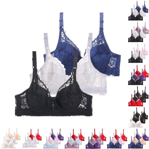 ZTFYKLIN Lot de 3 Soutien-Gorges Dentelle avec Armature