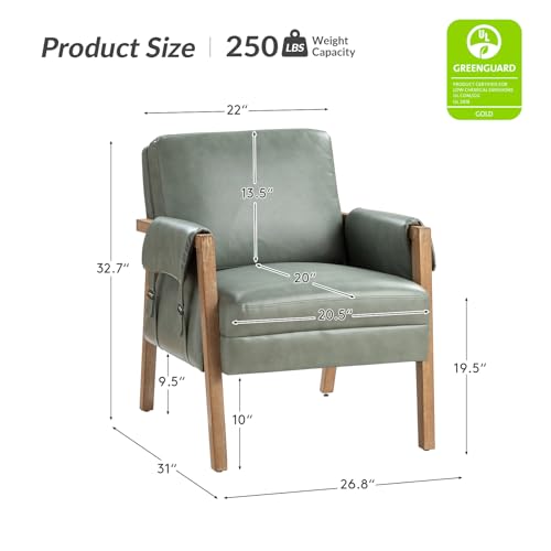 Sillón tapizado plegable verde menta miniatura 2