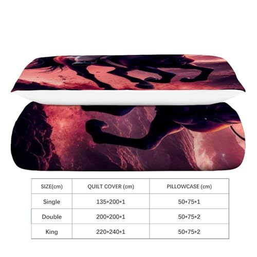 Housse de couette starry sky en microfibres avec zip - 4