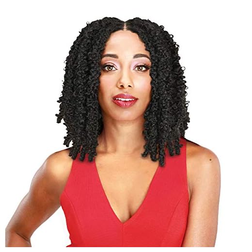 Zury Synthetic Knotless Braid Lace Front Wig - DIVA LACE BOMB BUTTERFLY LOC (1 Jet Black)