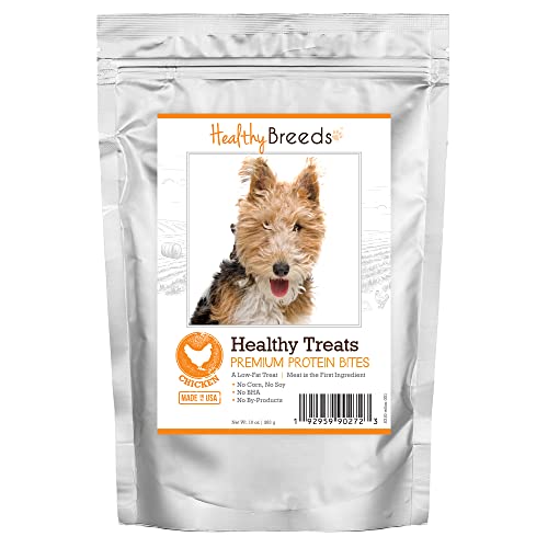 Healthy Breeds Wire Fox Terrier Healthy Treats Premium Protein Bites Chicken Dog Treats 10 oz