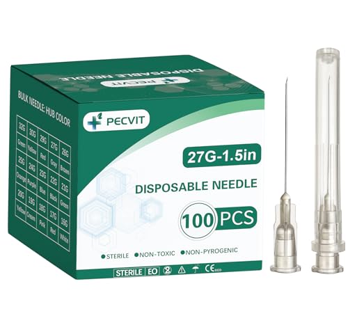 Image of 100Pack 27Ga 1.5 inch Needle Luer Lock for Refilling Ink