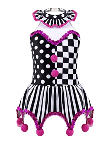 Aislor Costume Clown Bambina Costume Pagliaccio Horror Body Danza Classica Balletto Leotard da Presentatore del Circo Cosplay Feste di Halloween Carnevale D Rosa 12 anni Aislor Costume Clown Bambina Costume Pagliaccio Horror Body Danza Classica Balletto Leotard da Presentatore del Circo Cosplay Feste di Halloween Carnevale D Rosa 12 anni
