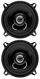 Cono Woofer de inyección de poliéster negro y borde de goma