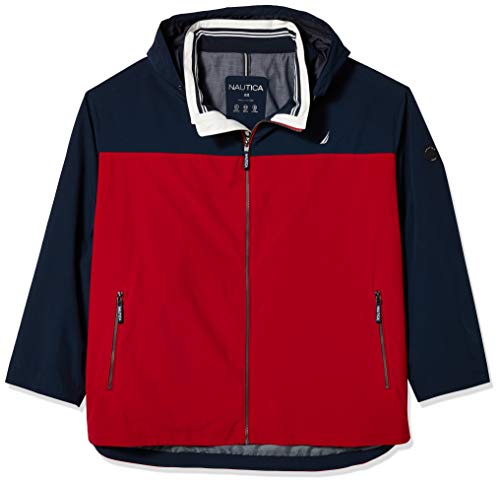Image of Nautica Men's Lightweight Sailing Jacket - Waterproof & Windproof, Breathable