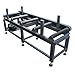 KAKA INDUSTRIAL Motorized Feeding Roller Conveyor Table (220V 3 Phase, 4,400 lbs Capacity, Adjustable Height) RB-460E– Heavy Duty, Efficient Material Handling for Metalworking and Manufacturing