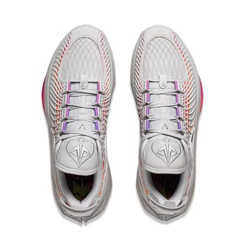 LI-NING Jimmy Butler 3 Men Basketball Shoes Lining Anti-Slip Professional Shock Absorption Sneakers Sports Shoes Quiet Gray/Raspberry Pink US 104