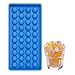 Home-Best-Buy Easy Pop Out 40 Mini Ice Cube Trays Soft Silicone Non Stick Perfect For Party BBQ Garden BPA Free FDA Approved (Round ice)