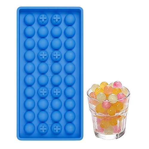 40 Mini Ice Cube Trays Easy Pop Out ice cube Maker Soft Silicone