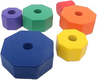 TOYANDONA Brinquedos De Empilhamento De Bebê Brinquedos De Madeira Para Bebês Brinquedos Educativos Empilhador Geométrico Empilhador De Arco-Íris Conjunto De Blocos De Quebra-Cabeça