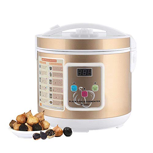 AUZZO HOME 6L Fabricante automático de fermentación de ajo Fermento de ajo Negro Reciclar Clavo Máquina de fermentación Inteligente de ajo Fabricante de Alimentos saludables Cocina DIY