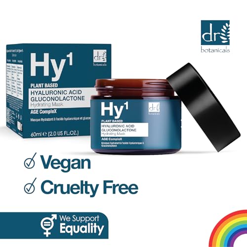 Dr BOTANICALS Hyaluronic Acid & Gluconolactone Hydrating Anti-Aging Facial Mask, 60 ml (Pack of 1) - Image 4