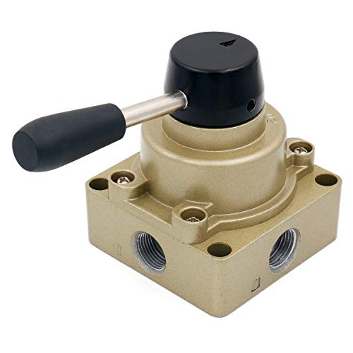 Baomain Pneumatic Rotary Lever Hand Control Valve HV03 PT 3/8 3