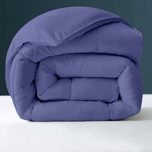 Image of Day Care - 600 GSM Hotel Quality-Down Alternative Microfiber Comforter for Heavy Winter King Size Comforter /Blanket /Rajai (92 inch x 106 inch Inches /228cm x 228cm) - Comforter King Size|Medium Blue