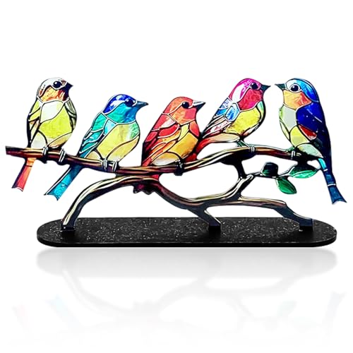 CVDYWDJIE 1 Pezzo di Ornamenti Colorati per Uccelli, Ornamenti per La Decorazione della Casa, Ornamenti Creativi, Graziose Decorazioni per La Tavola, Ornamenti Regalo
