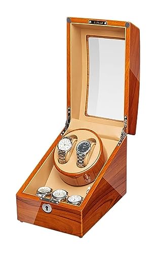 Boîte de montre automatique en bois avec moteur silencieux externe