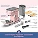 Laekerrt Professional Espresso Machine 20 Bar, Espresso Maker with Milk Frother Steam Wand, Stainless Steel Home Coffee Machines for Cappuccino and Latte, Gift for Women Wife Daughter or Mom, Pink