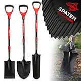 STREND PRO Spaten Set - 3 Verschiedene Gärtnerspaten | Premium RedShark Gartenspaten mit...