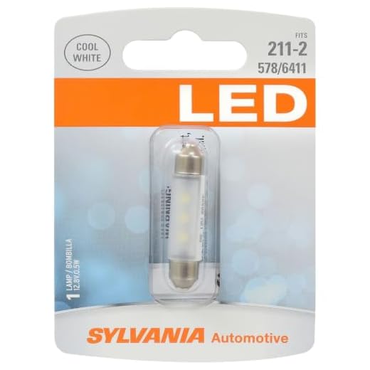 SYLVANIA 211-2 LED Mini Bulb, White, 1 Bulb, Interior Lighting