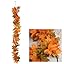Orange, Green Maple Leaf