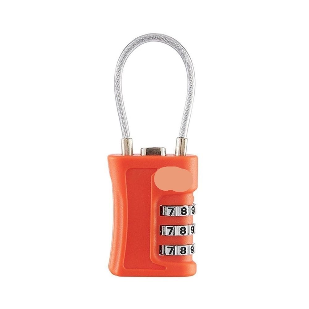 Gnyvzxplq A5 Suitcase Locks, Tsa 3 Digit Coded Combination Padlock For Luggage Travel(A5)