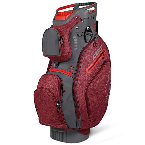 Sun Mountain Golf 2019 C-130 5-Way Cart Bag (Charcoal|Red)
