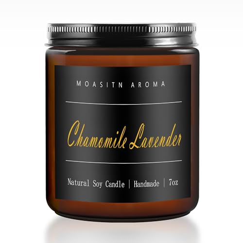 MOASITN Chamomile Lavender Scented Candles for Home| Natural Soy Wax