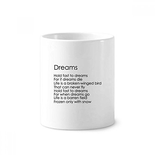 Tasse blanche en céramique 350ml porte-stylo et brosse à dents pour bureau et salle de bain