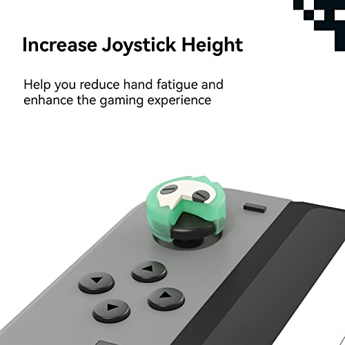 Geekshare 4Pcs Cute Ghost Theme Thumb Grip Caps,Soft Silicone Joystick Cover Compatible With Nintendo Switch /Oled/ Switch Lite Only - Blue Phantom #TOP1