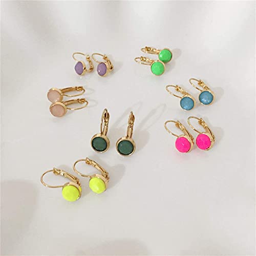 Bijoux de fête décontractés boucles d'oreilles acrylique et métal doré