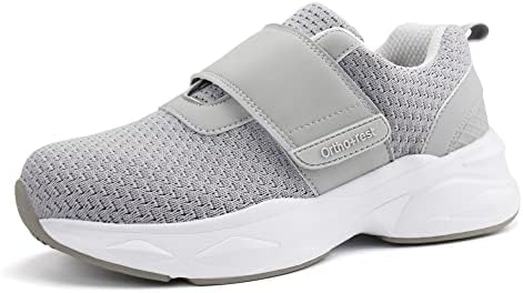 Ortho+rest Damen Diabetikerschuhe mit verstellbarem Verschluss Orthopädische Gehschuhe Ödem Schuhe für geschwollene Füße