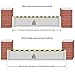 Aluminum Flood Barrier, Reusable Water Stopper Panel, Underground Garage Door Sealing Flap, Reflective Warning Strip, 160x60cm(200 * 60cm)