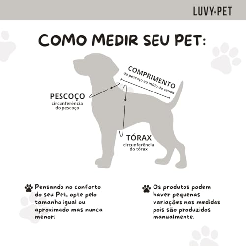 LUVY PET, Roupa Pet Cães Porte Grande Marrom Tamanho:G1-15 a 19 Kg