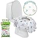 Potty Shields Toilet Seat Covers Disposable (12 Pack) - XL Waterproof Toilet Cover for Toddlers, Kids & Adults - Portable & Individually Wrapped for Travel, Potty Training, Vacations, Public Restrooms