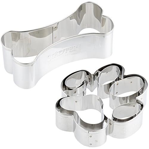 Städter Ausstechformen-Set Hundesnack, 2-teilig, ca. 7,5–9,5 cm