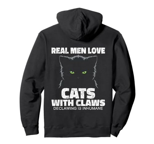 Declawed Cats Have No Defense | Anti Declawing Message Pullover Hoodie