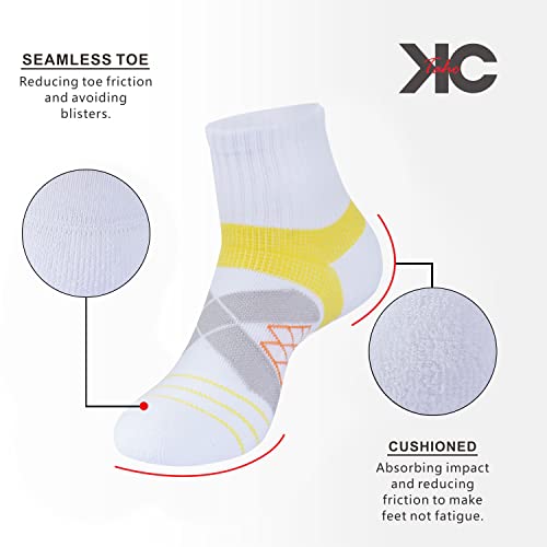 Image of Arch Support Socks - Light Compression Cushioned 4-Pack for Men & Women