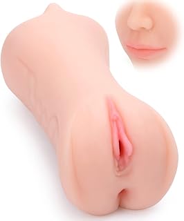 Male Masturbators 3 in 1 Male Pocket Pussy Blowjob Stroker with Realistic Mouth Vivid Vagina and Tight Anus Soft Sex Dolls Anal Play, Adult Sex Toys for Men Penis Stimulation Pleasure - Flesh