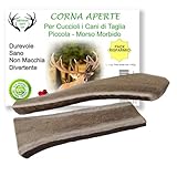 ARTISAN GIFT CO Os Corni di Cervo Aperto per Cuccioli e Cani con un Morso Delicato, peso m...