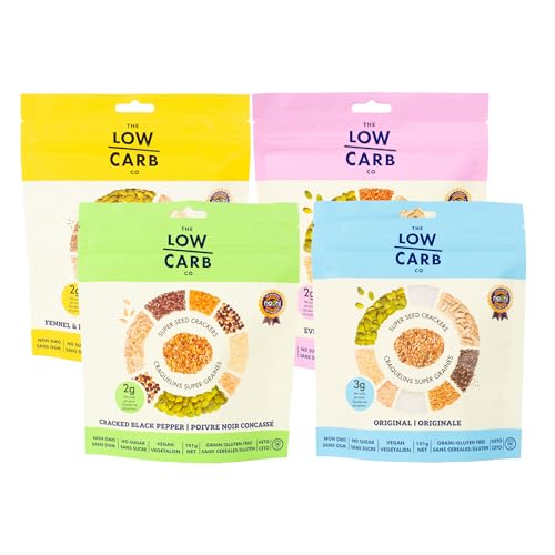 Image of The Low Carb Co High Protein Seed Crackers, Variety Pack, 4-Pack