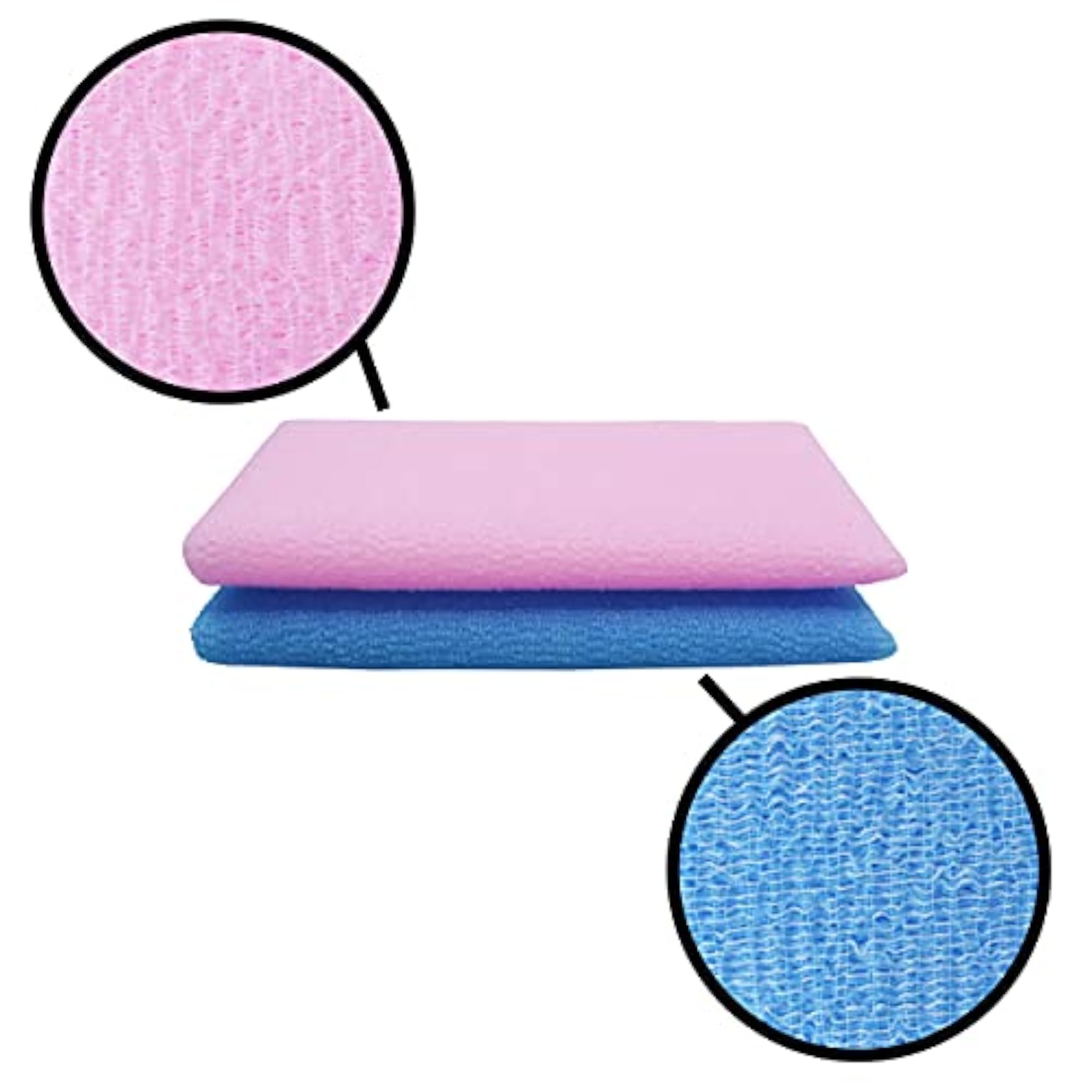 Bath Shower Exfoliating Towel Cloth, 8 Pack Korean Loofah Scrub Washcloth