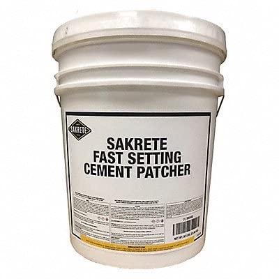 Cement Patch, Pail, 50 lb., Gray, 22 sq. ft.