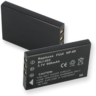 1000mA, 3.7V Replacement Li-Ion Battery for Fuji NP60 Digital Cameras - Empire Scientific #BLI-203