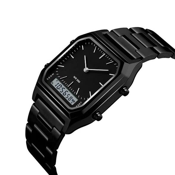 Image of Gosasa Big Face Men Digital Sports Watch Water Resistant Outdoor Easy Read Military Back Light Black Watch