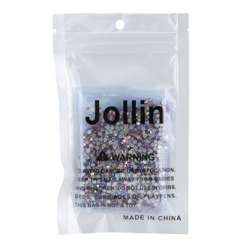 Image of Jollin Crystal Flatback Rhinestones Gems for Crafts 2.8mm SS10, Pink AB | Glue Fix, 2880pcs Glass Rhinestones for Bedazzling, Clothes, Tumblers, Nail Art, Shoes, Bags, Caps & Accessories Decoration