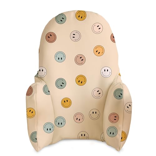 Image of Yeah Baby Goods Wipeable Cushion Cover (Oh So Groovy) - Compatible with The IKEA Antilop Highchair - Soft, Waterproof Baby High Chair Cover